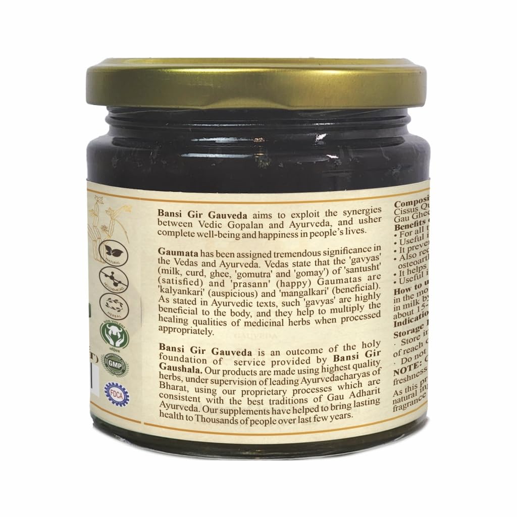 GIR GAUVEDA Asthigir Ghrit 190 ml (6,4 oz) – Ghee ayurvédico para el cuidado de las articulaciones | Ghee A2 de animales alimentados con pasto | Mantequilla clarificada |