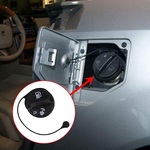 Miniatura 2 de Tapa de llenado del depósito de combustible, tapa de gasolina compatible con Chevy GMC Cadillac Oldsmobile Pontiac - Silverado Sierra 1999-2003,
