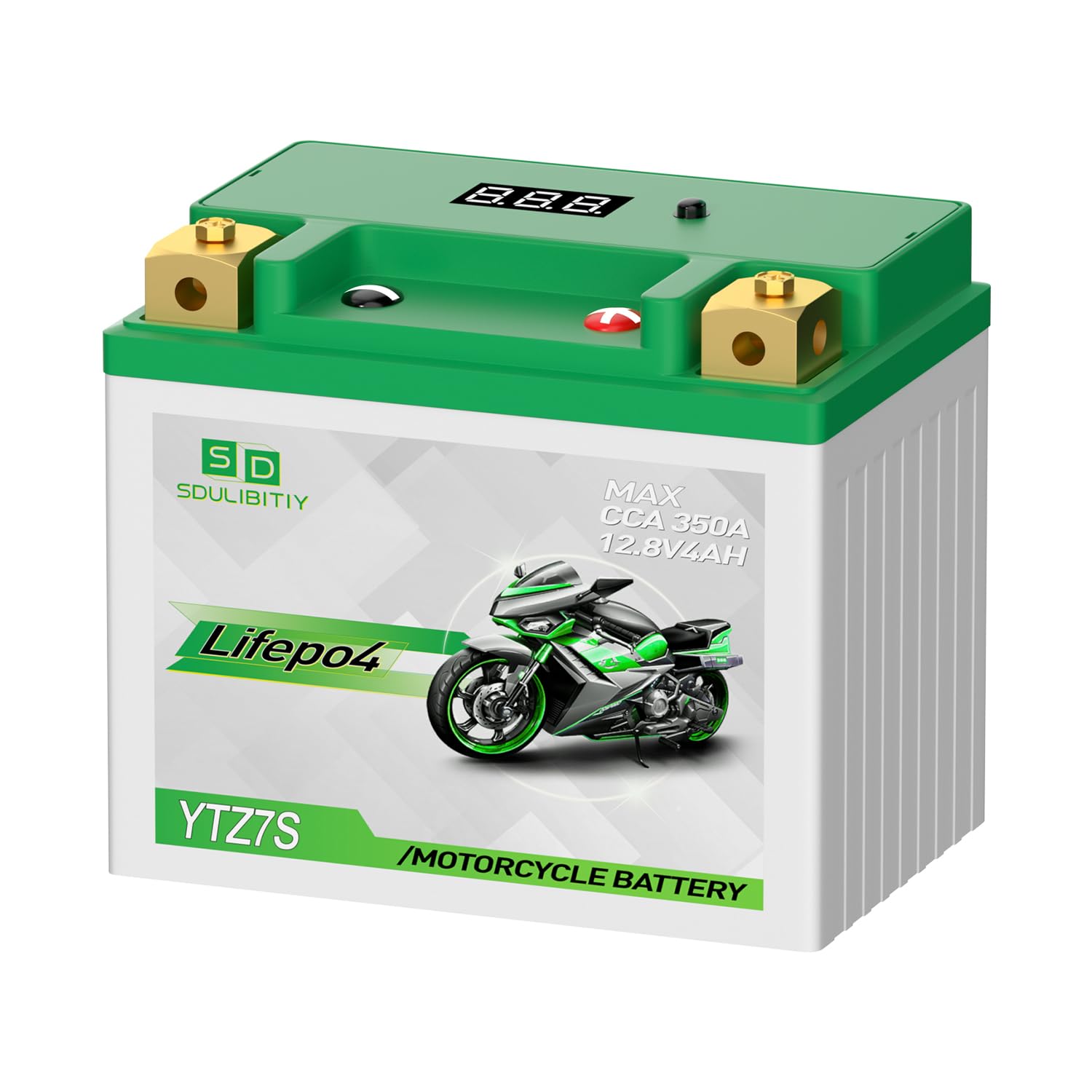 YTZ7S YTX5L-BS Lithium Motorcycle Battery LiFePO4 12V 4Ah 280-350CCA High Performance Power Sports, Compatible ATV, UTV, PWC, Seadoo, Polaris and Generator Battery