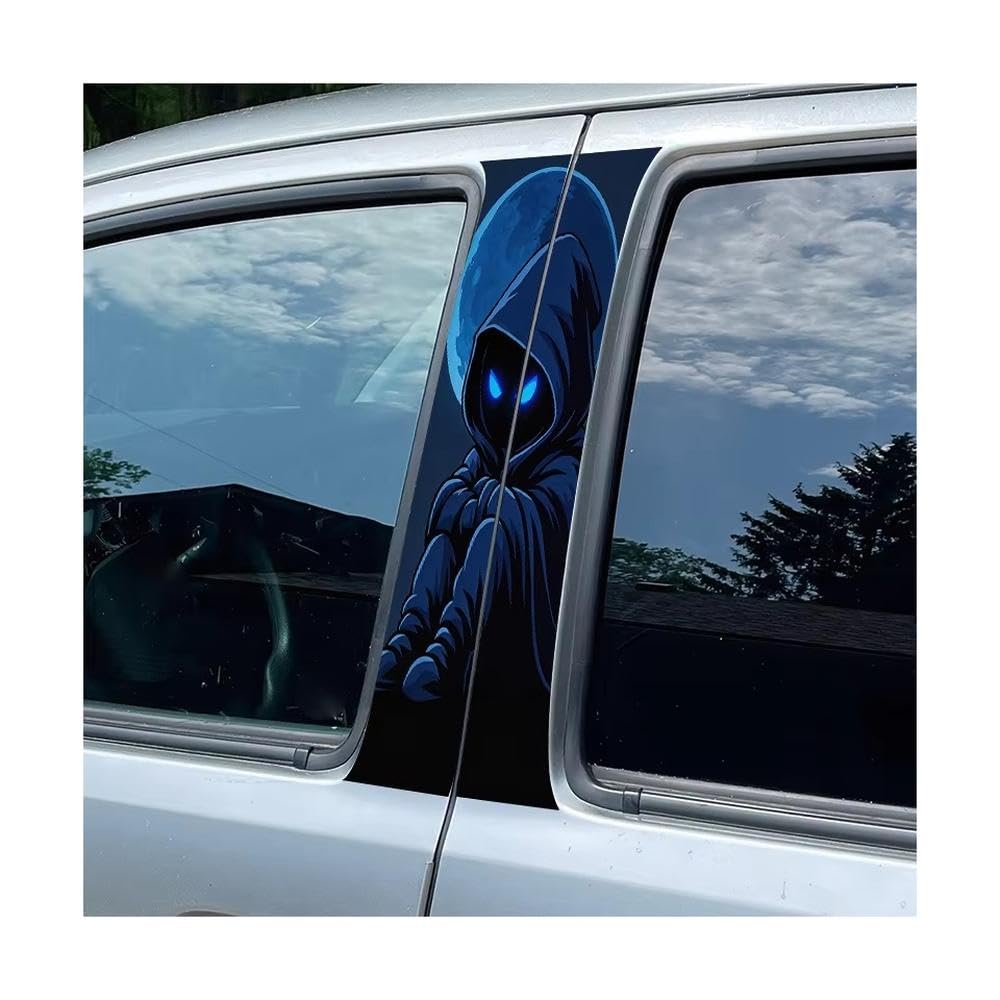 Bertdcx One Color Car B Pillar Waterproof Center Column Hooded Shadow Glossy Material Protective Film Auto Parts
