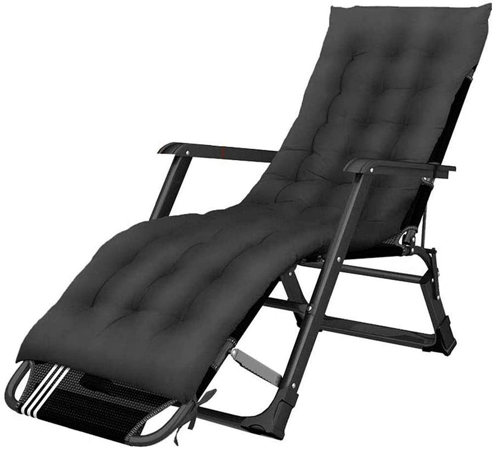 Chaise Longue Zero Gravity Robuste en Métal et Coussin Moelleux Haute Qualité