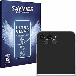 savvies Screen Protector compatible with Samsung Galaxy Z Flip 5 (ONLY Camera) Protection Film Clear 18-Pack