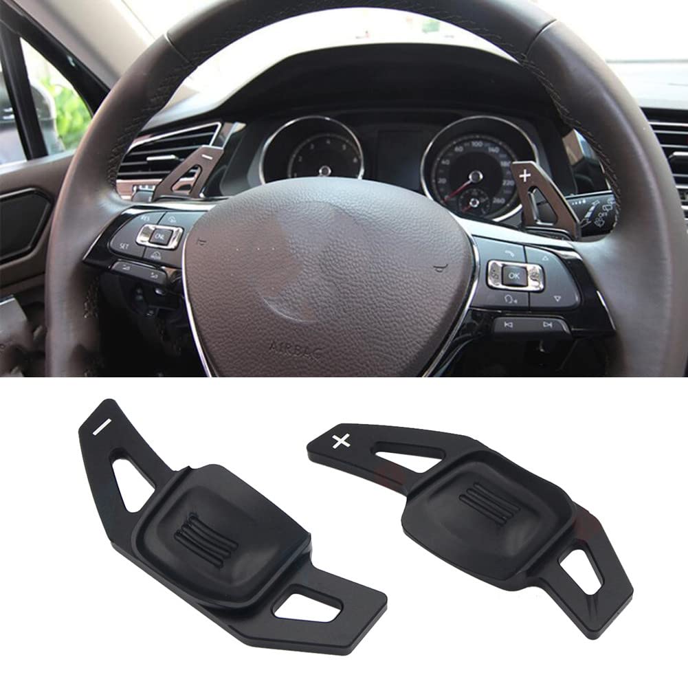 Leve cambio al volante,2 pezzi leva cambio al volante in lega alluminio leva estensione della leva cambio,compatibile con Go*lf 8 MK8 2020 2021,MK2 Go*lf7 8 MK7.5 Variant Alltrack MK7 B8