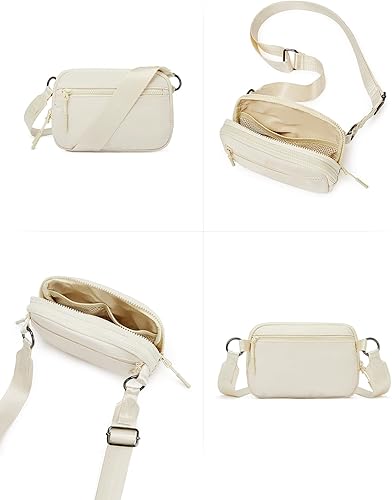 Miniatura 6 de WESTBRONCO Bolsos cruzados pequeños para mujer de nailon con correa ajustable, mini bolso cruzado, bolsa de hombro, entrenamiento de viaje