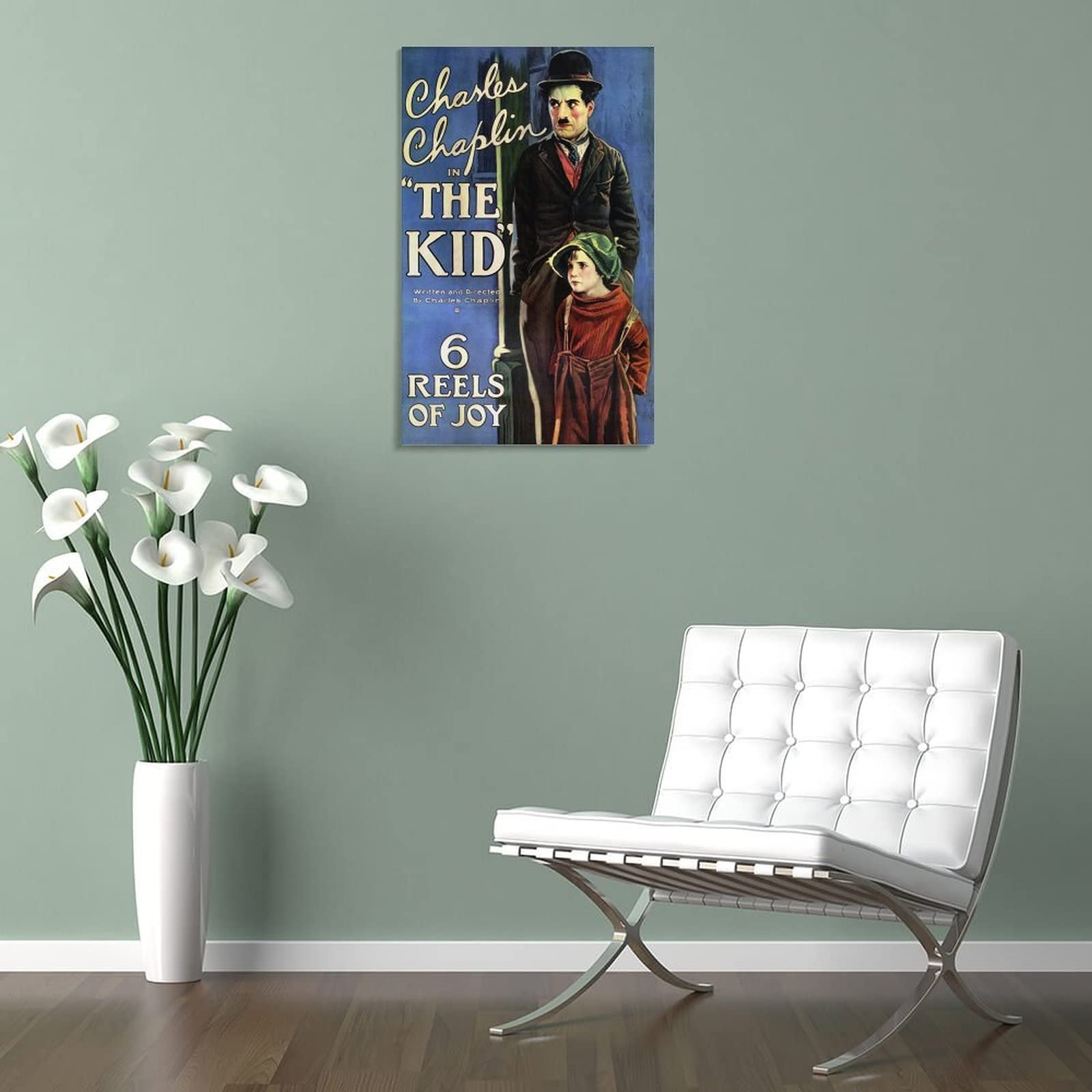 The Kid - Poster con stampa artistica da parete, stile classico vintage e commedia, poster moderni per camera da letto, 60 x 90 cm