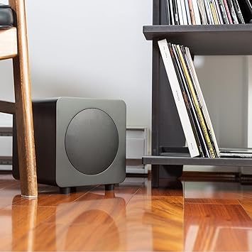 Kanto SUB8VMB Sealed Powered Subwoofer | 300W Peak Power | 8 Woofer | Matte Black