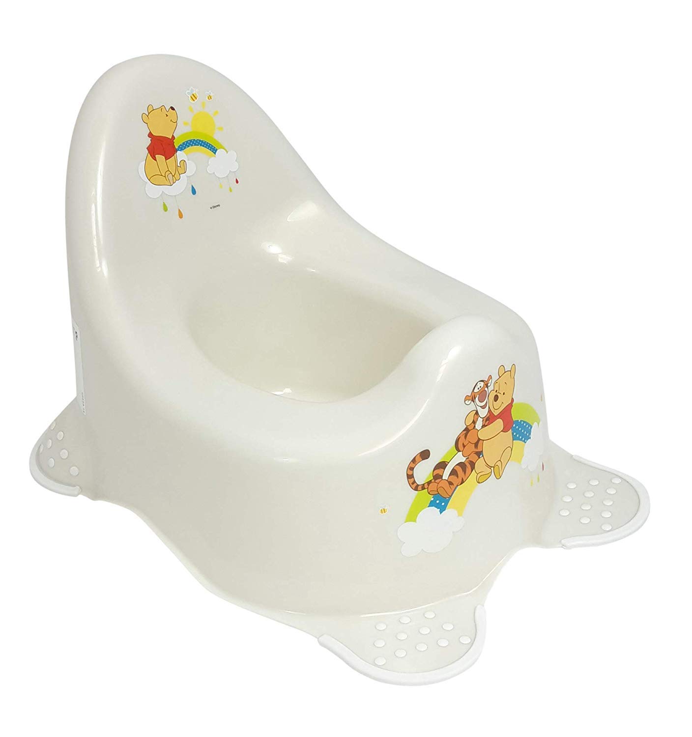 3er Set Z: Perla Premium Disney Winnie The Pooh Perla Blanco Kinder-Toilettensitz + Zweistufiger Taburete Escalón + Orinal Reductor