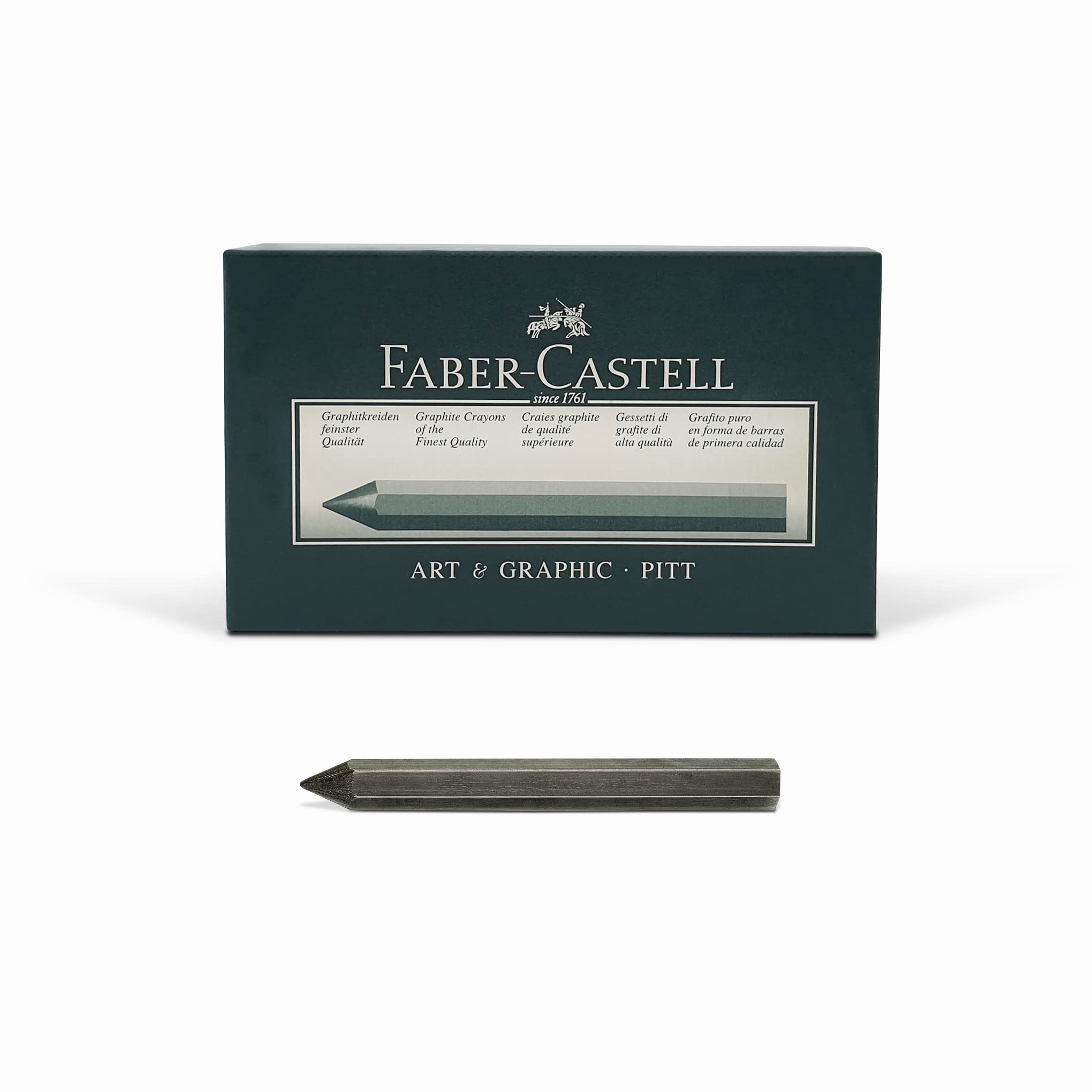 Faber-CastellPitt Graphite crayon, 4B 12pcs in a Box - Made in Germany
