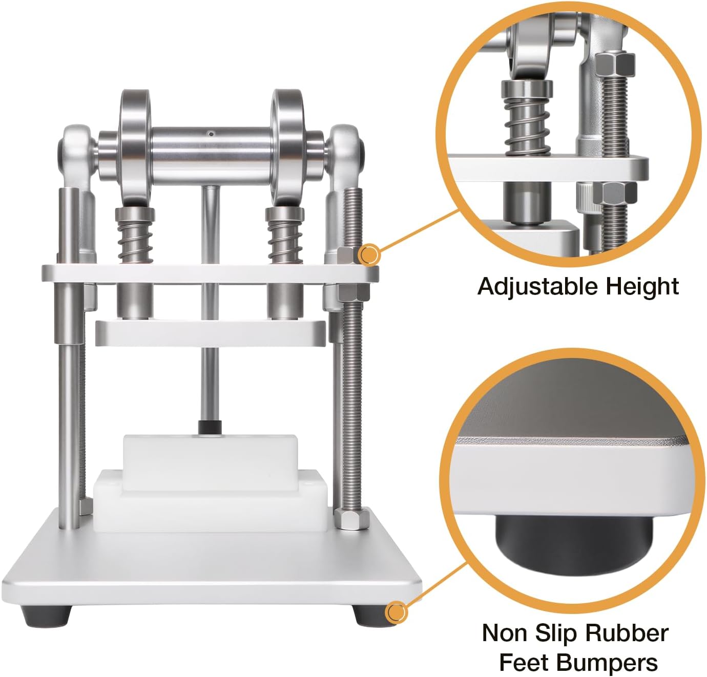 Arbor Press for 0.5ml 1ml Empty Oil Cartridges Press Capping Machine for Cartridges (Press 5 Pieces at a Time)