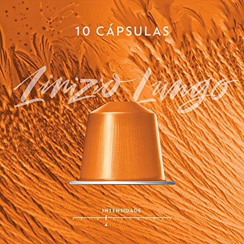 Cafeteira Nespresso Inissia Preta 220V e Seleção Lungos 50 cápsulas de café