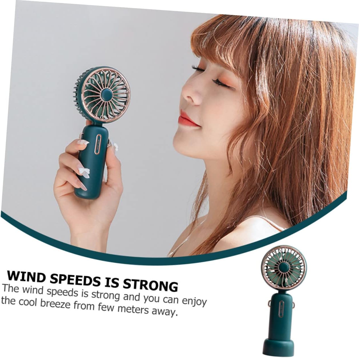 Homoyoyo 1set Portable Handheld Folding Fan Usb Rechargeable Cooling Fan for Travel Outdoor Activities and Home Use Lightweight and Compact Design