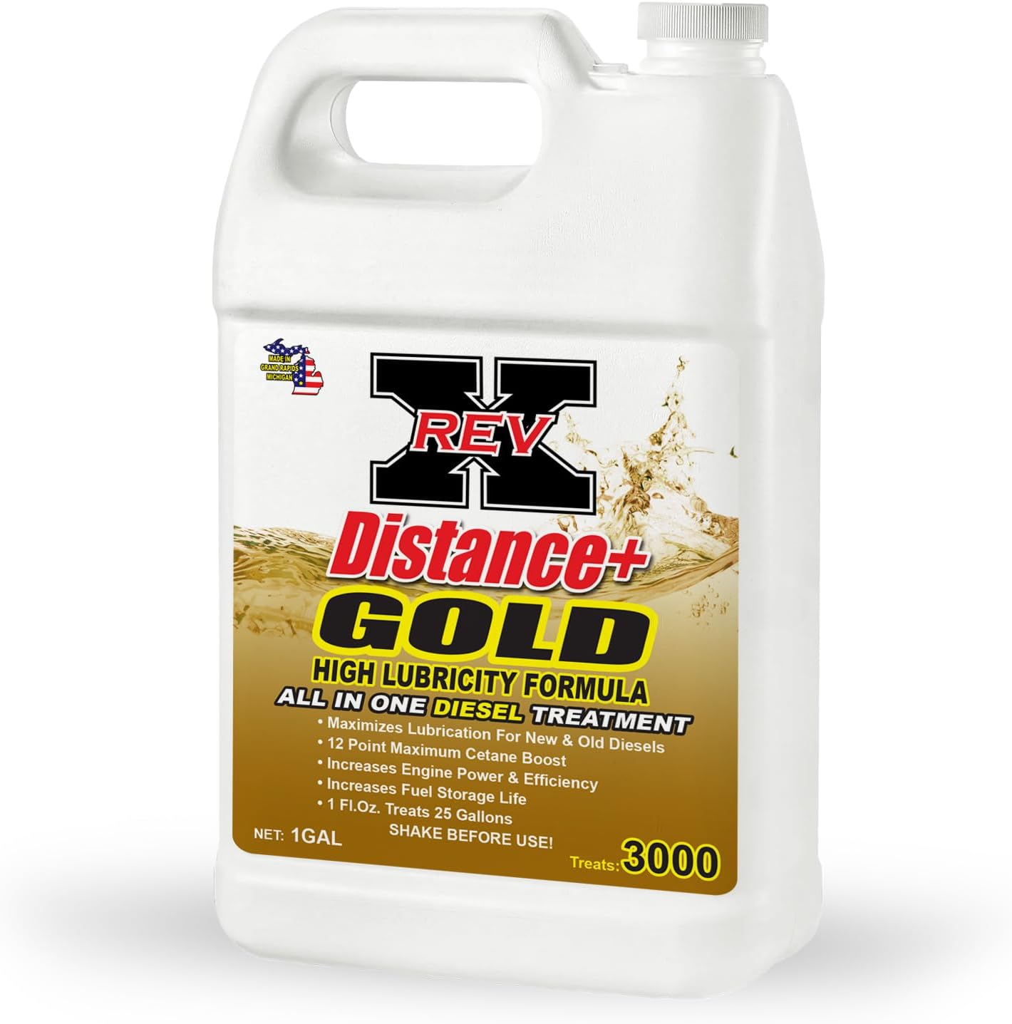 REV X Distance+ Gold High Lubricity Diesel Additive - 1 Gallon