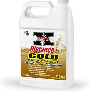 REV X Distance+ Gold Diesel Fuel Treatment (1gal) - Treats 3000 Gallons