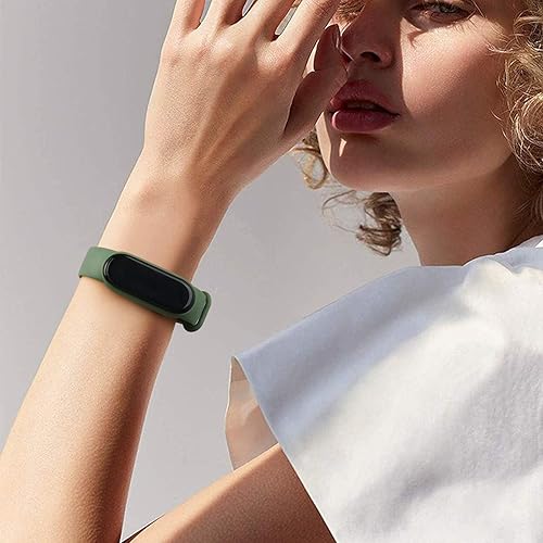 Miniatura 6 de Bandas para Amazfit Band 5 correas de repuesto para mujeres y hombres, paquete de 2 correas deportivas de silicona compatibles con Amazfit Band 5