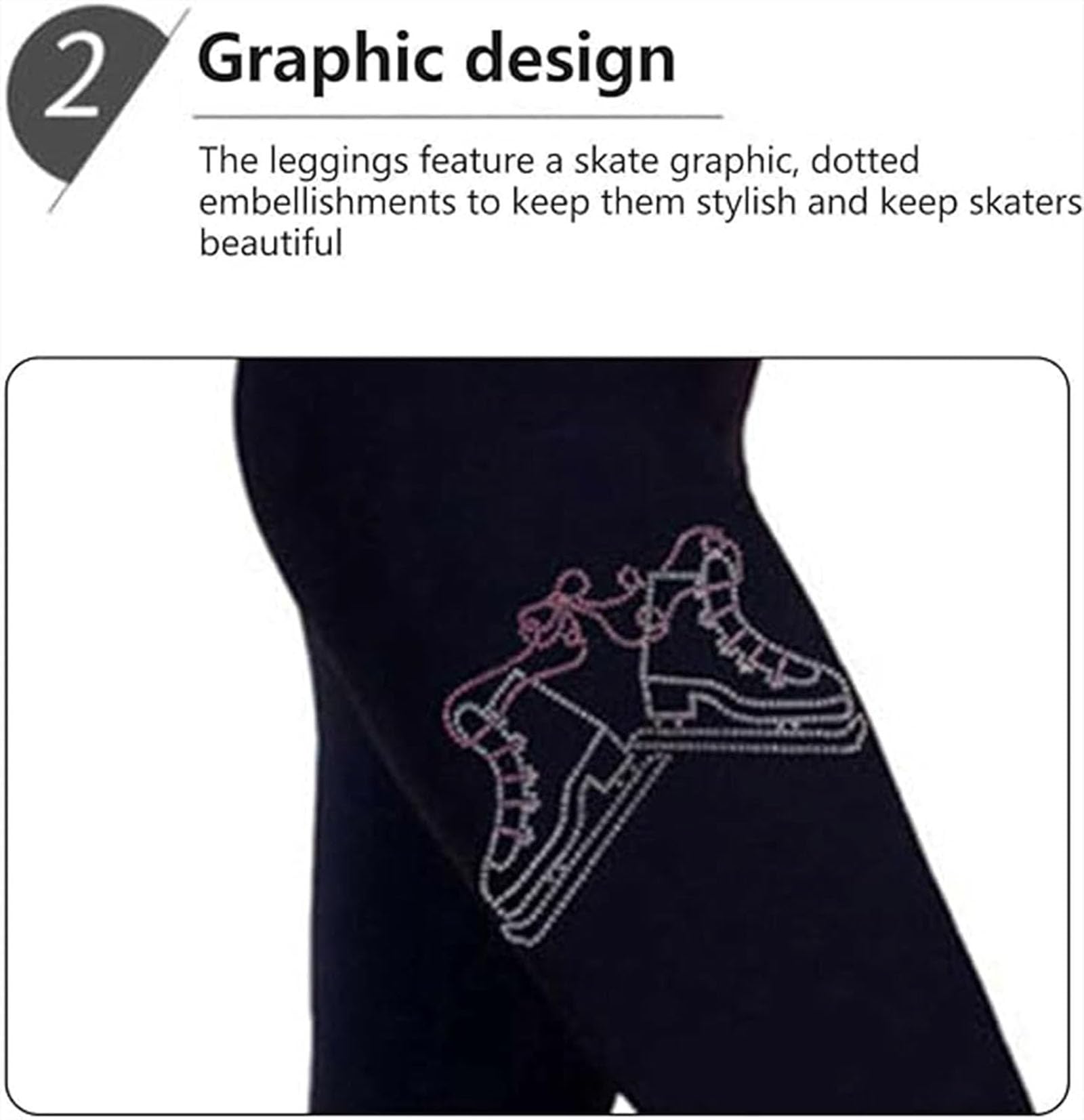 Eiskunstlauf Anzug Leggings Eislaufen Sport Sweatsuit Tanzanzug Eiskunstlauf Leggings Sportleggins Turnhose Strumpfhose