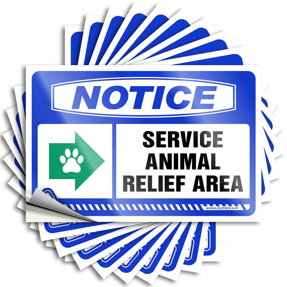 Bedroom Decor for Men Tattoos - Cool Standing Wall Notice Service Animal Relief Area [up Arrow](8X12CM)