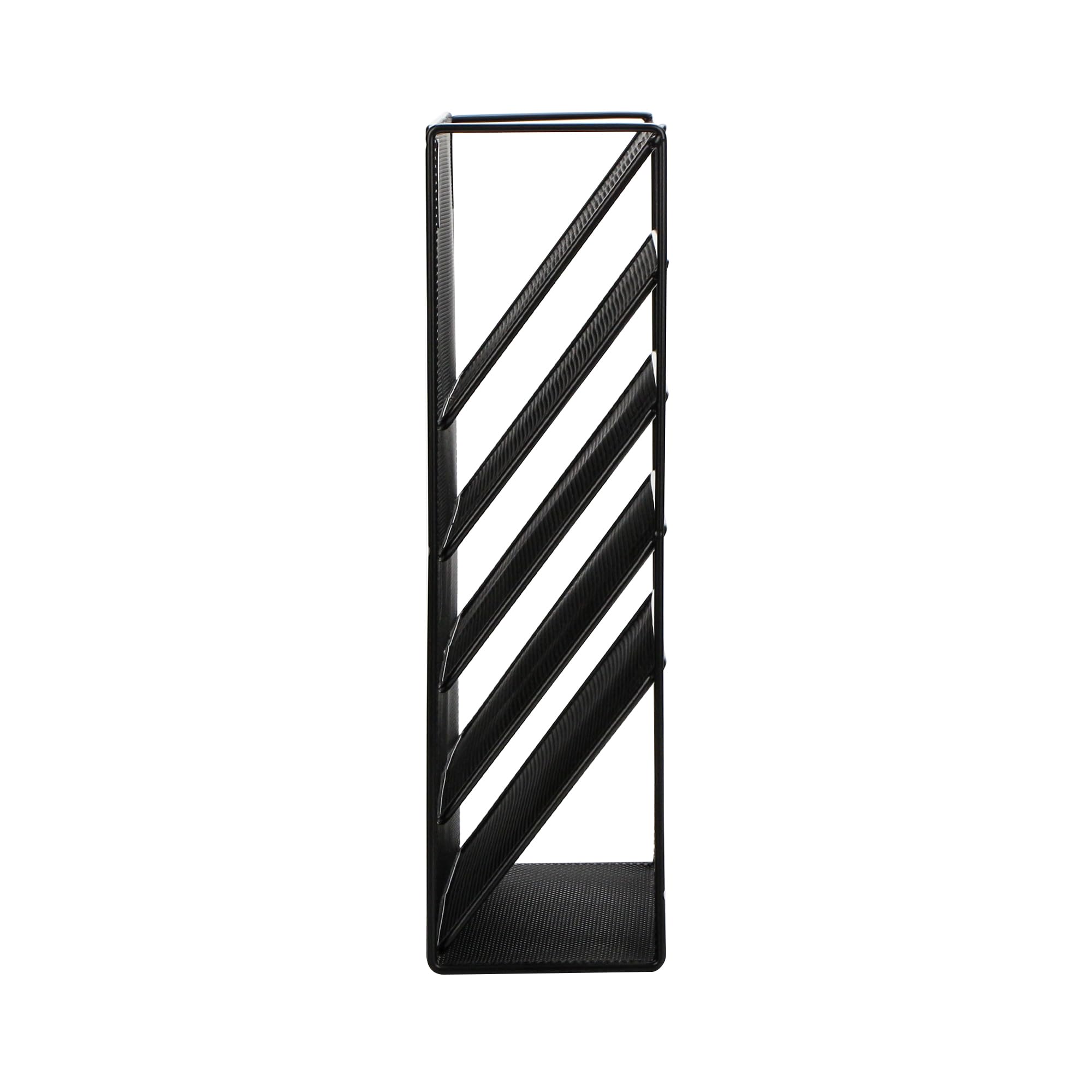 Exerz Revistero para Colgar de 5 Capas, Portafolletos de Pared A4, Organizador de Archivos de Oficina - Negro