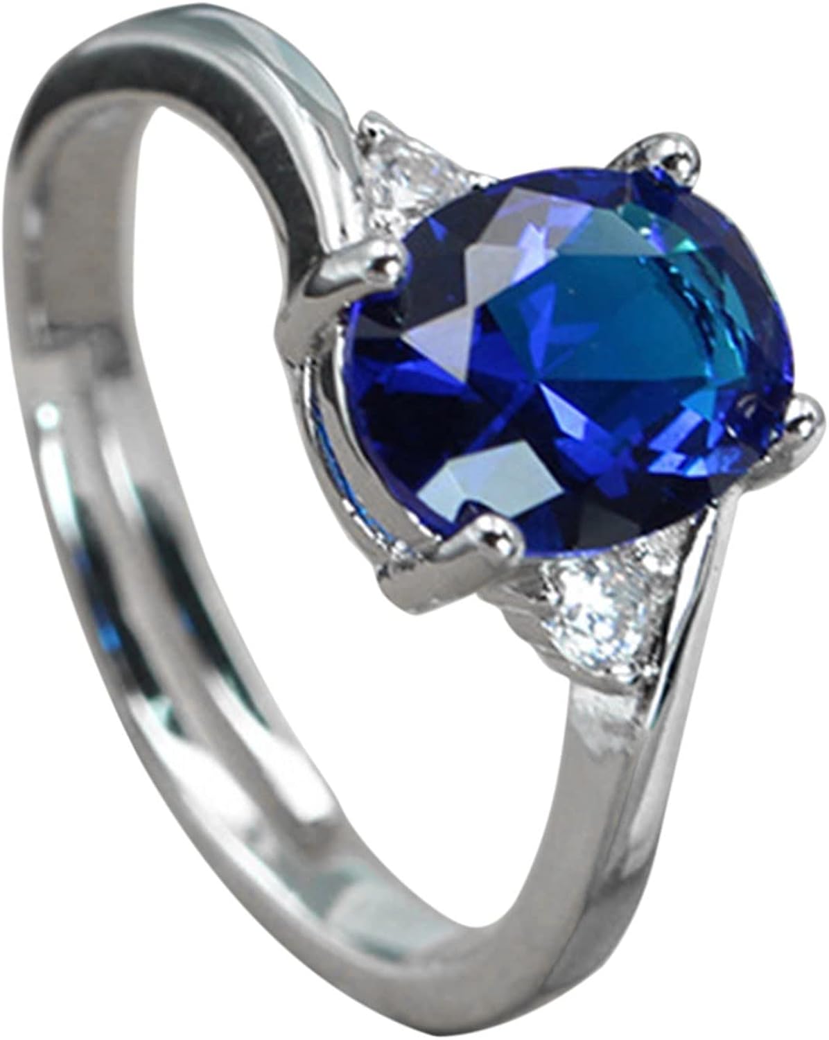 Joyas Dardos Anillos Circón Espinela Zafiro Anillo Abierto Circón Espinela Zafiro Anillo Abierto Falso Barato Manos