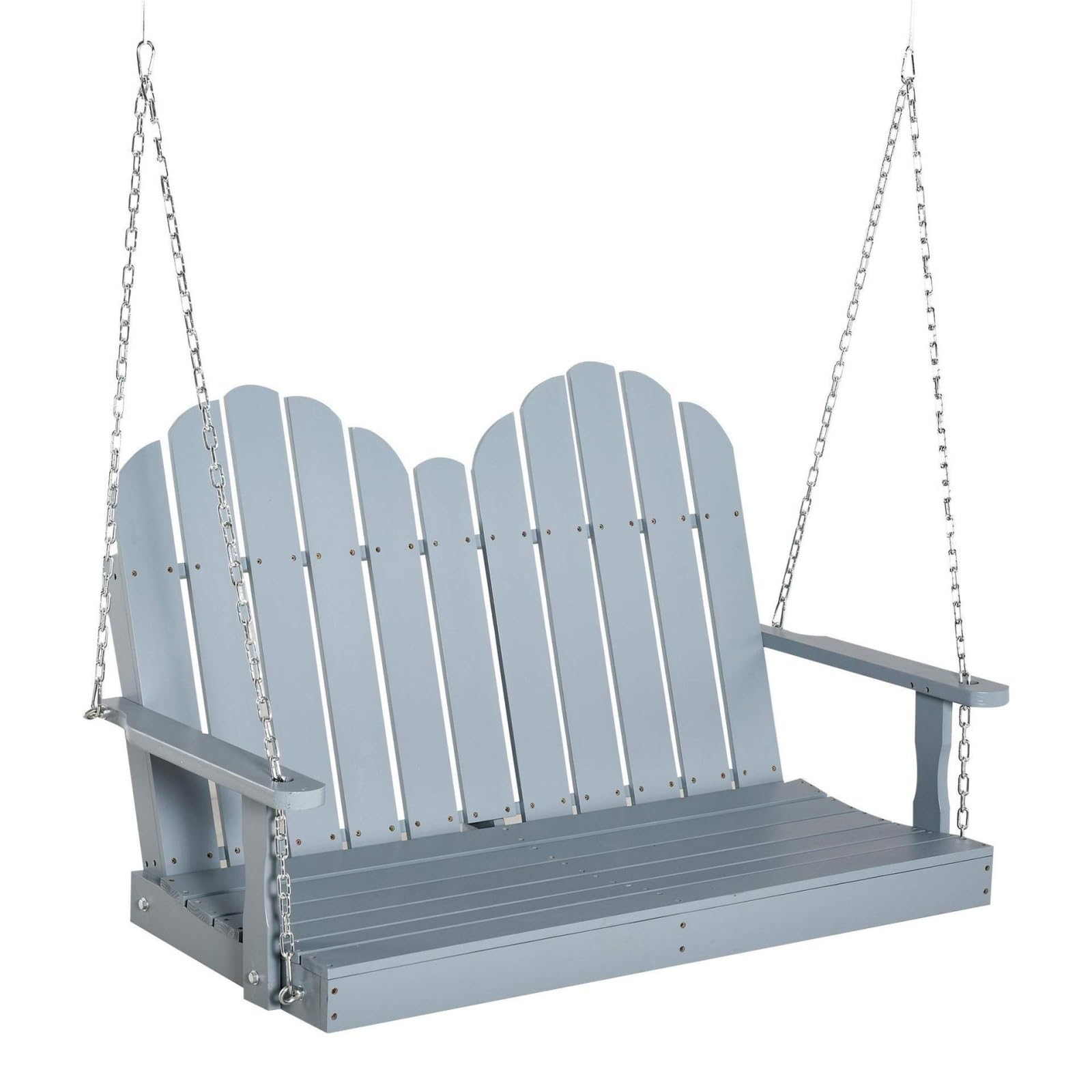 Wooden Swing Bench Wood Swing Wooden Hanging Chair Outdoor Courtyard Solid Cradle Garden Rocking Balcony