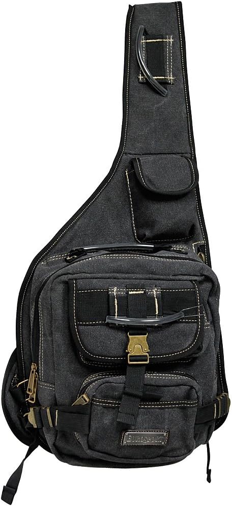 Canvas Urban Sling Crossbody Backpack Bag (Putty)