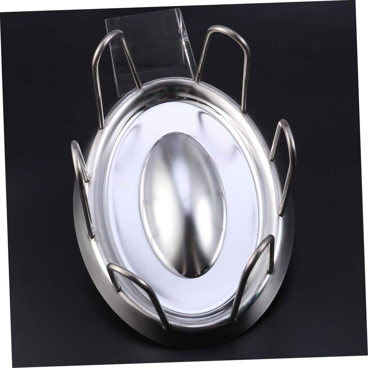 Ciotola per Cibo per Tartarughe in Acciaio Inox Mangiatoia per Rettili Ciotola per Tartarughe Forma Rotonda Accessori per Animali Domestici