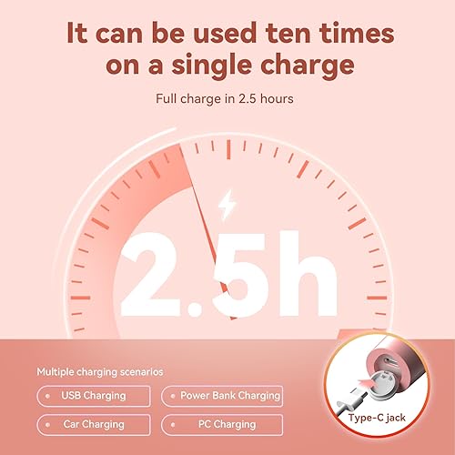 Miniatura 4 de Pulidor de dientes eléctrico profesional con 5 modos de limpieza, IPX6 impermeable USB recargable, para adultos y niños