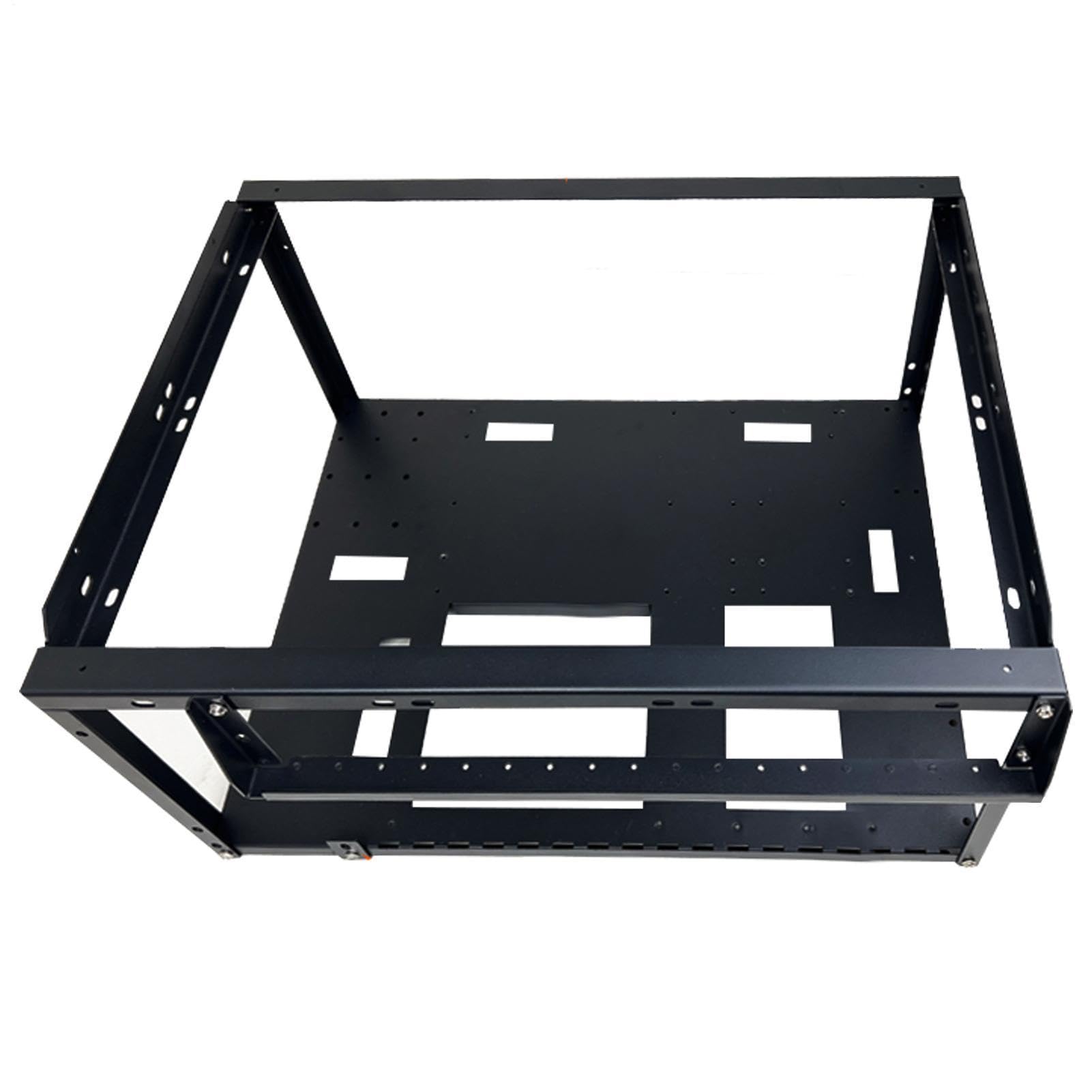 Genérico Compacta para PC: Chasis para Juegos De Marco Abierto, Carcasa De Acero Portátil para Computadora, Torre De Fácil Disipación De Calor, De Construcción De Escritorio DIY | Banco De Pruebas Li