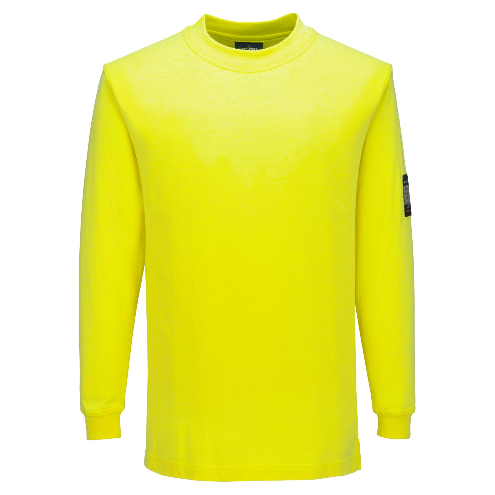 Portwest FR806 Modaflame Flame Resistant Long Sleeve T-Shirt ATEX Yellow