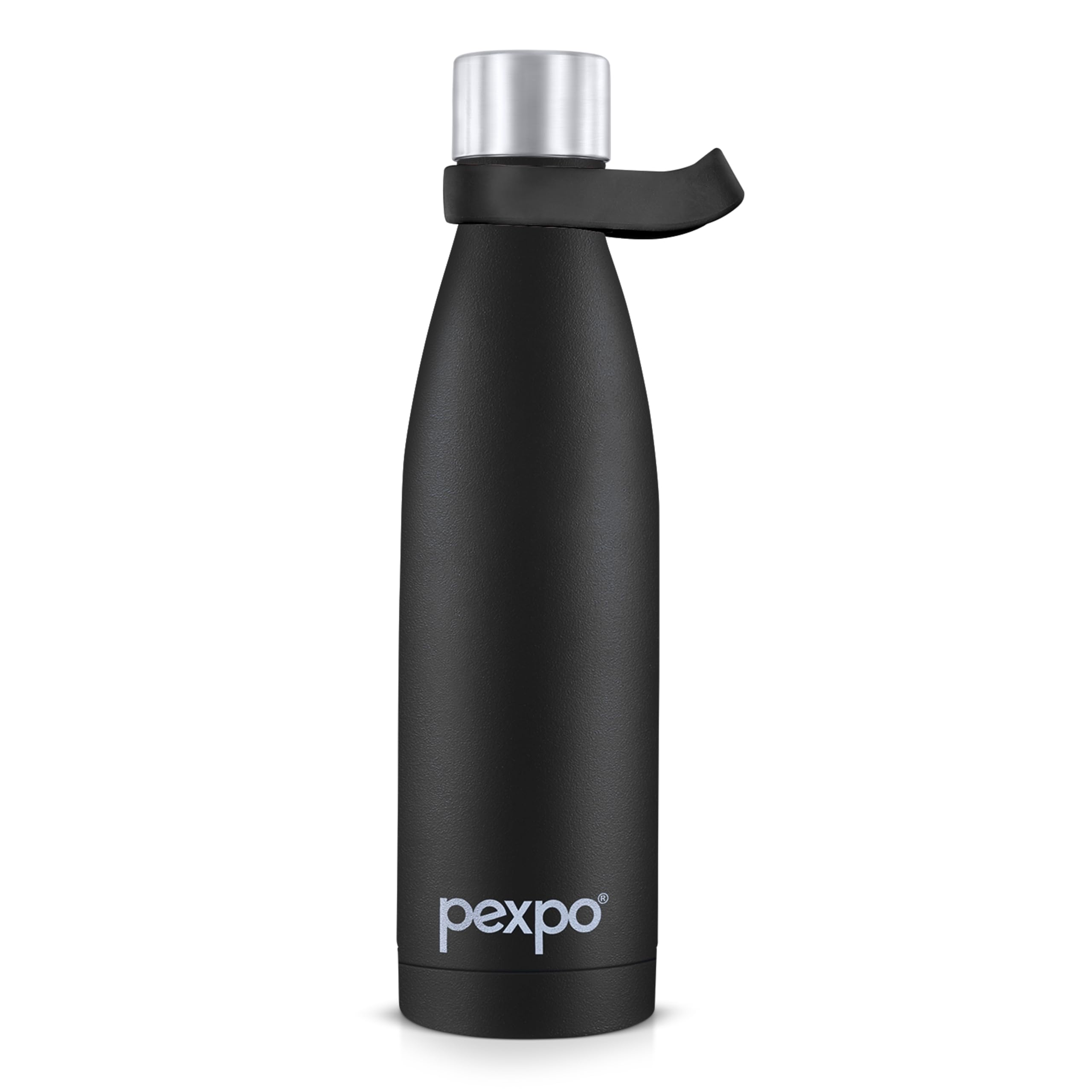 Pexpo Evok Stainless Steel Hot and Cold Vacuum Insulated ISI Certified Flask, 750ml,Knight Black | Double Wall Flask | BPA Free | Office | School | Home | Kitchen | Travel | Hiking (B0CLVFT9CB) Amazon Price History, Amazon Price Tracker