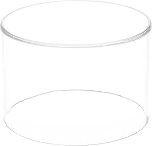 Amazon.com: Plymor Clear Acrylic Round Cylinder Display Riser, 4" H x 6 ...