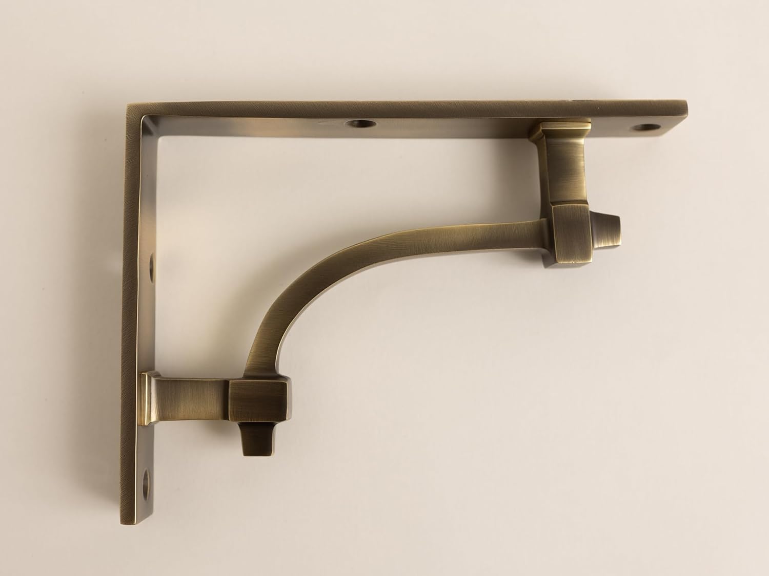 Antique Brass Vintage Industrial Style Solid Brass Shelf Brackets | Brass Shelving Heavy Solid Cast Brass | Sold Individually