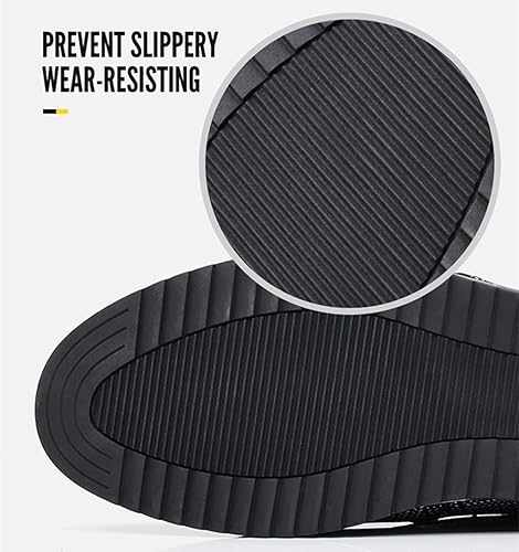 Vista 5 de Veslesth - Zapatos casuales para hombre, mocasines cómodos para caminar, zapatos de conducción de moda, zapatos de cuero de lujo para hombre