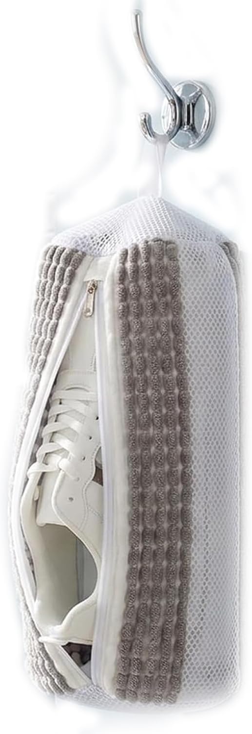 Shoe Washing Machine Bag 2pc Shoe Bags for Washing Machine Reusable Shoe Laundry Bags With Unique Self-locking Zipper Design for All Tennis Slippers Sneakers