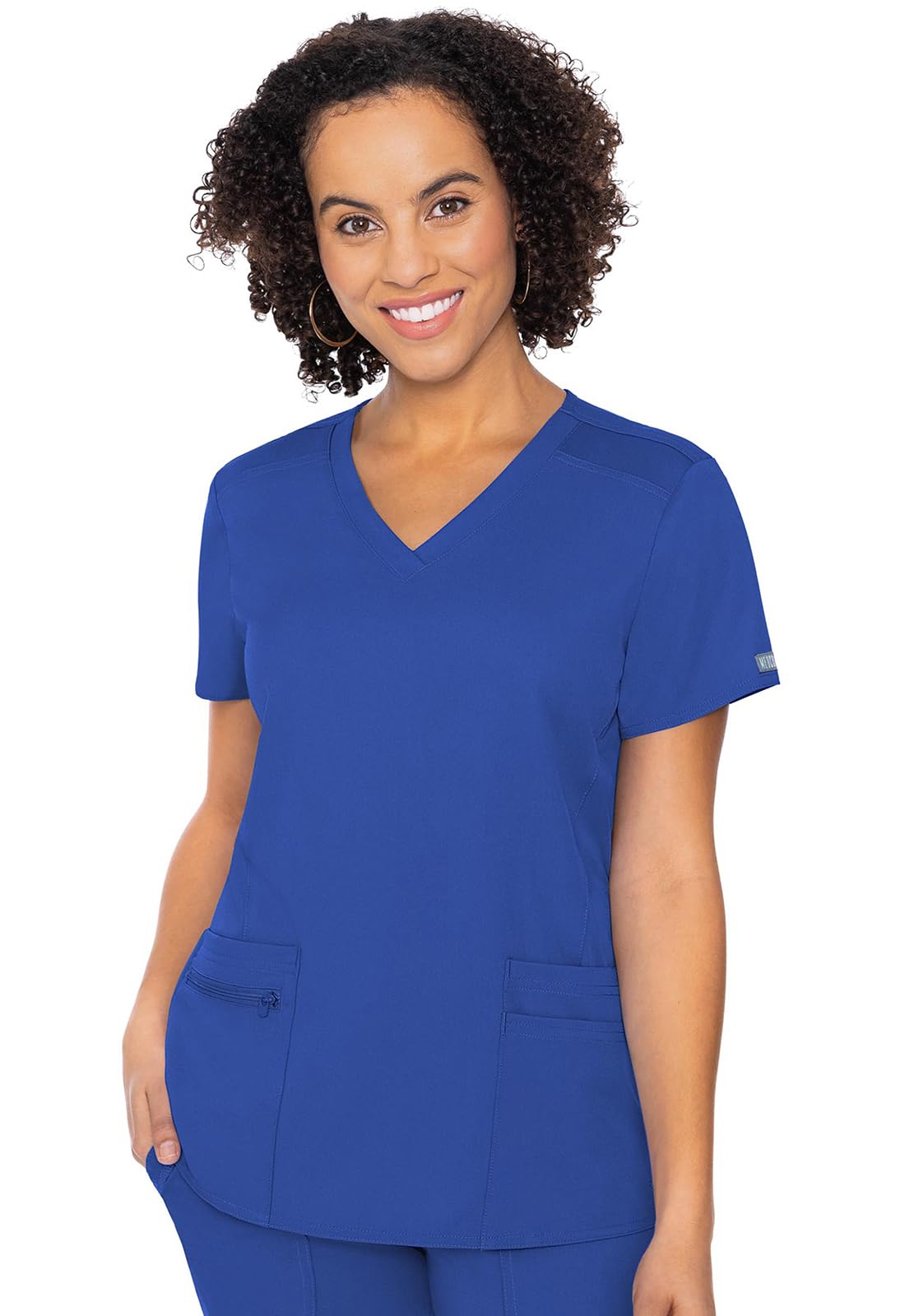 Med CoutureScrub Top for Women, V-Neck with 4 Pocket, Ultra Soft, 2-Way Stretch and Wrinkle-Free Fabric - MC7468