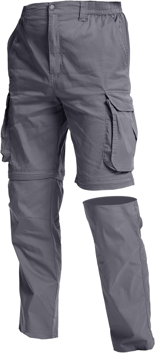 NATUVENIX Hiking Pants Men Quick Dry Convertible Fishing Pants for Men Zip Off Lightweight Mens Cargo Pants Outdoor Travel NATUVENIX Hiking Pants Men Quick Dry Convertible Fishing Pants for Men Zip Off Lightweight Mens Cargo Pants Outdoor Travel