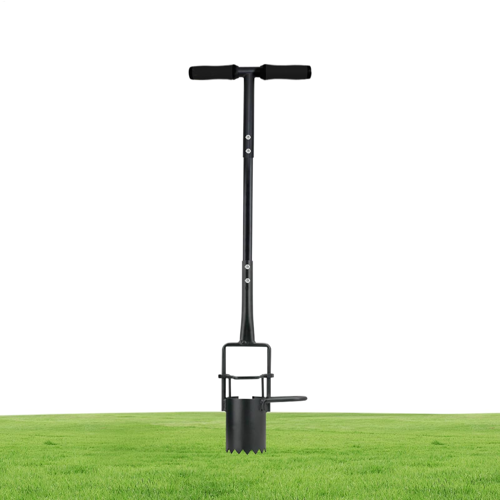 Plantador De Bulbos, Trasplantador De Jardín con Mango Largo, Cavador De Acero Multiusos Ergonómico Portátil para Aflojar Tierra, Trasplante De Plántulas Y Cuidado del Césped