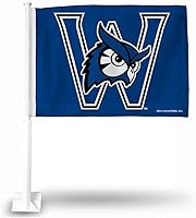 Vista 87 de Rico Industries Bandera de coche de doble cara de la NCAA, gran accesorio para automóvil