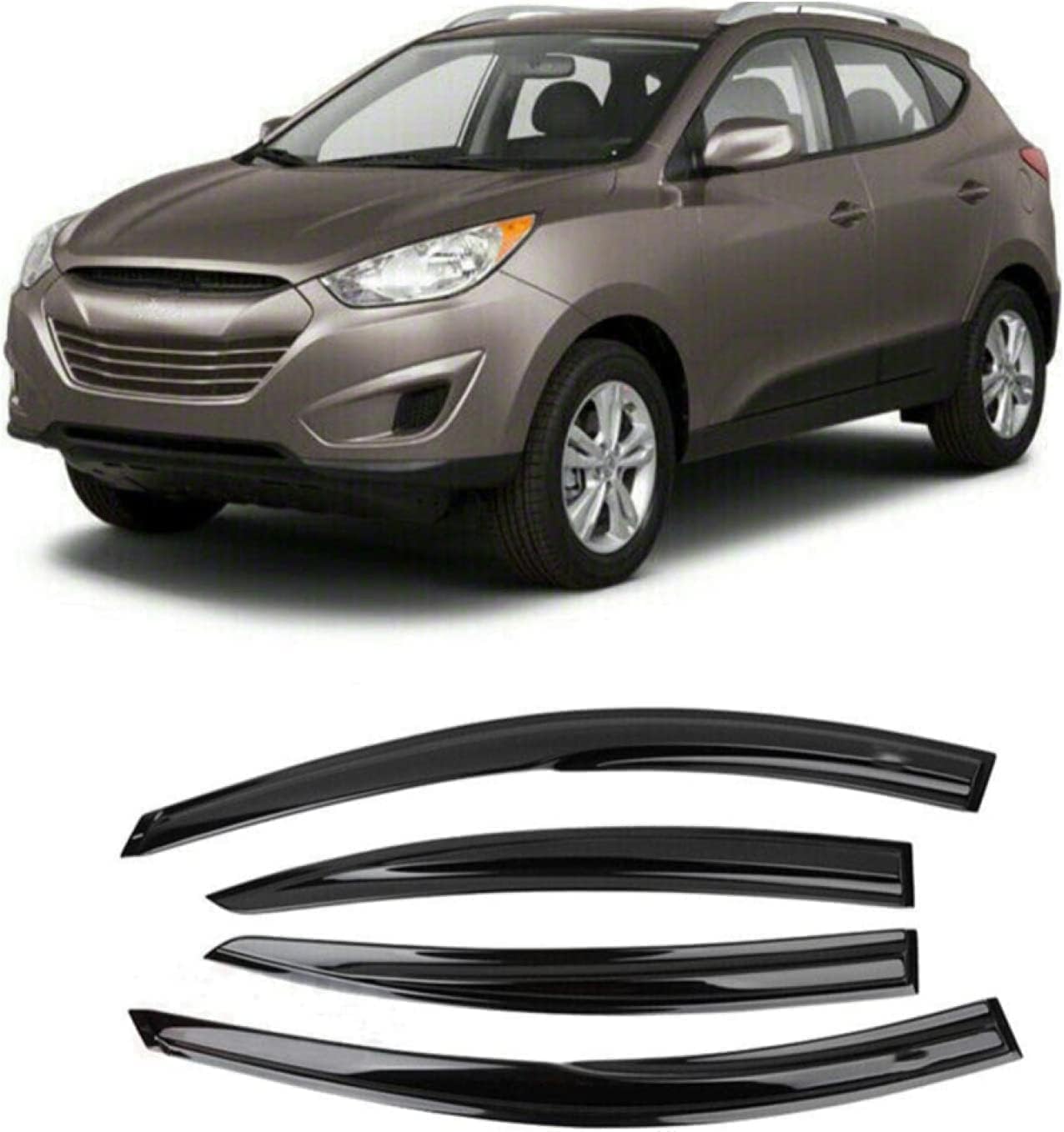 Déflecteurs de vent voiture pour rouler sous la pluie en Hyundai Tucson 06-13
