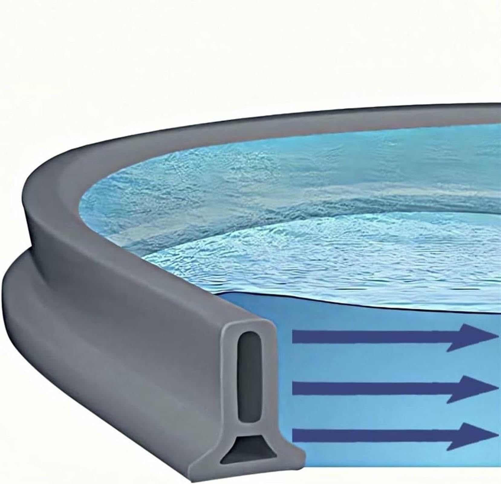 Separador de agua para puerta de ducha y sello de silicona plegable para baño seco