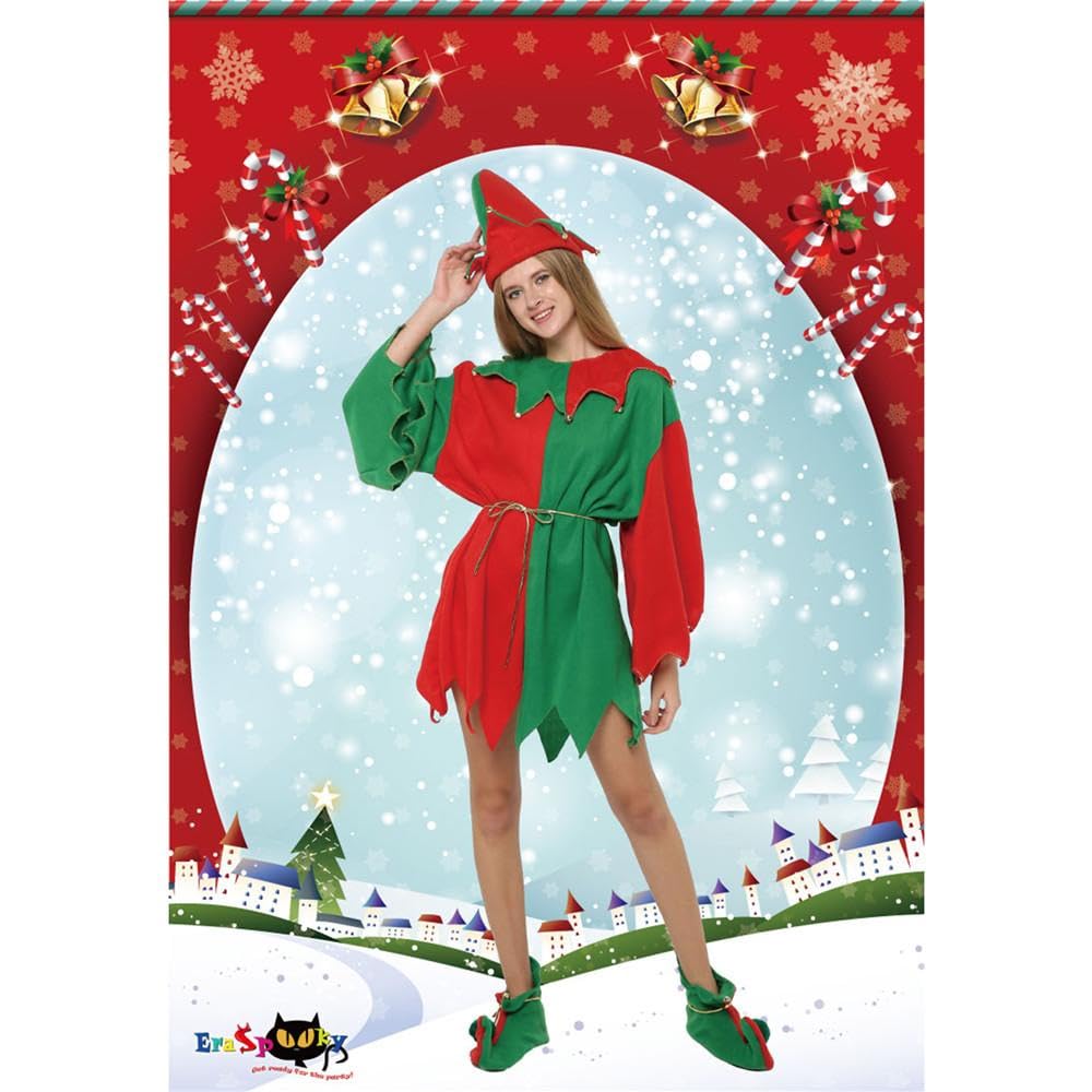 EraSpooky Noel Helper Femme Drole Deguisement Costume