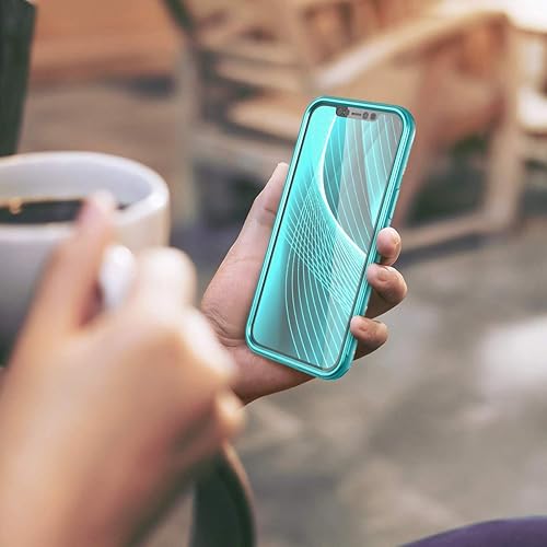 Miniatura 7 de SURITCH Funda para iPhone 12 Pro Max, protector de pantalla integrado, protección de cuerpo completo, a prueba de golpes, funda protectora de TPU