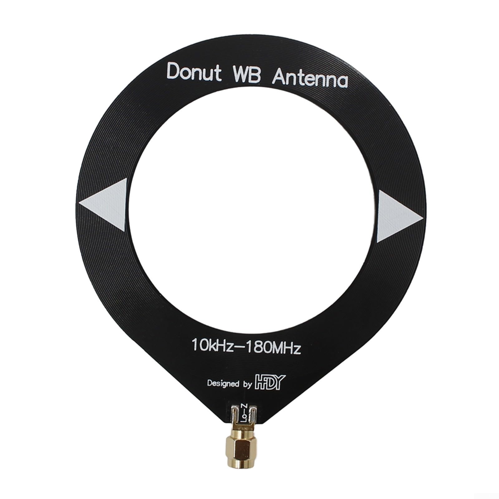SPORTARC Donut AM MW/SW Antenne portable mini boucle 10 kHz-180 MHz pour HFDY Malahiteam HF onde moyenne avec convertisseur à faible impédance, 08KZLC61UB3GM5J07I802Y5854H1E