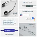 Ambrane Wired Headphones in Earphones with in-Line Mic for Clear Calling, 14Mm Dynamic Drivers for Boostedbass, 3.5Mm Jack, Multi-Functional Controller (Stringz 38 Lite, Blue) gallery image