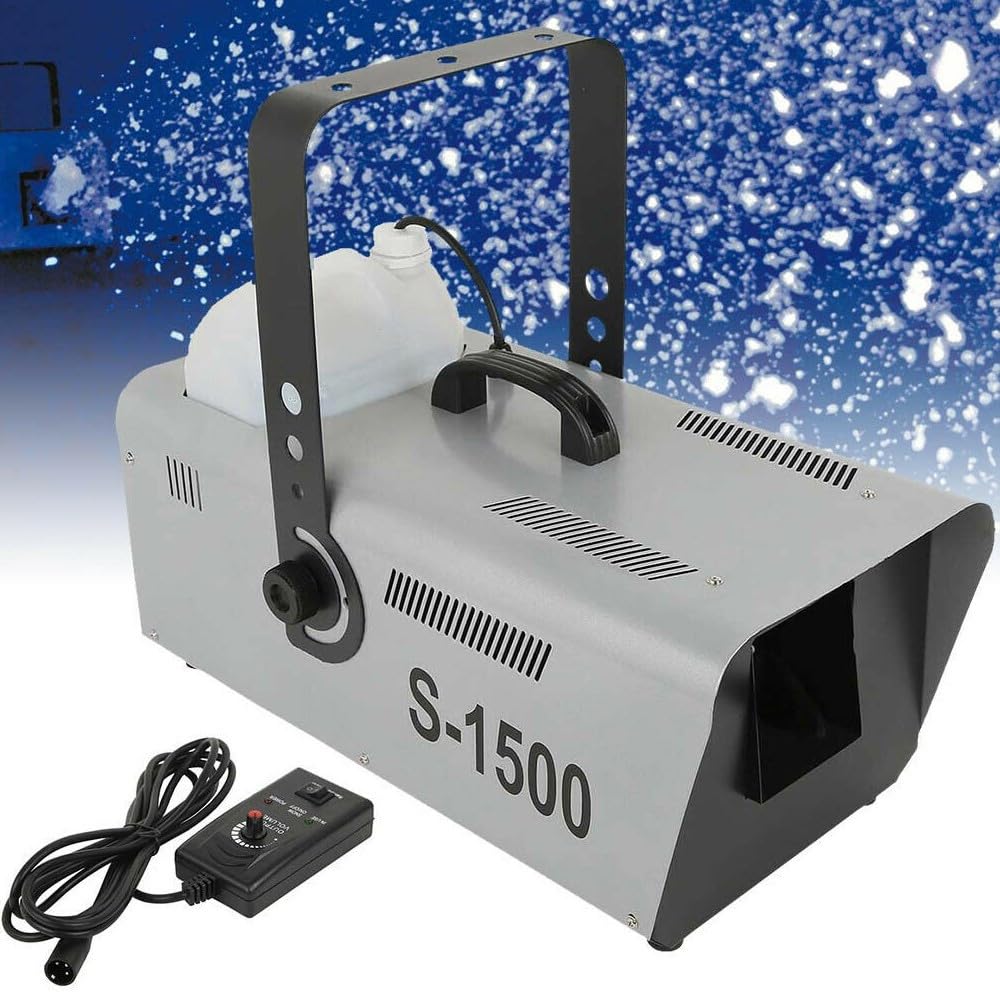 OISE ART STORE Trade Shop - Macchina Spara Neve Artificiale Finta per Schiuma Party 1500w Effetto Discoteca