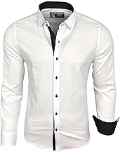 Subliminal Mode - Men's Shirt Fit Collar and Two-Tone Sleeve with Easy Iron Long Sleeve Casual S500