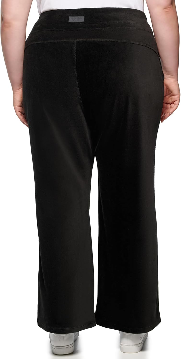 Calvin Klein Performance Womens Wide Leg Slant Pocket PantYoga Pants - Image 3