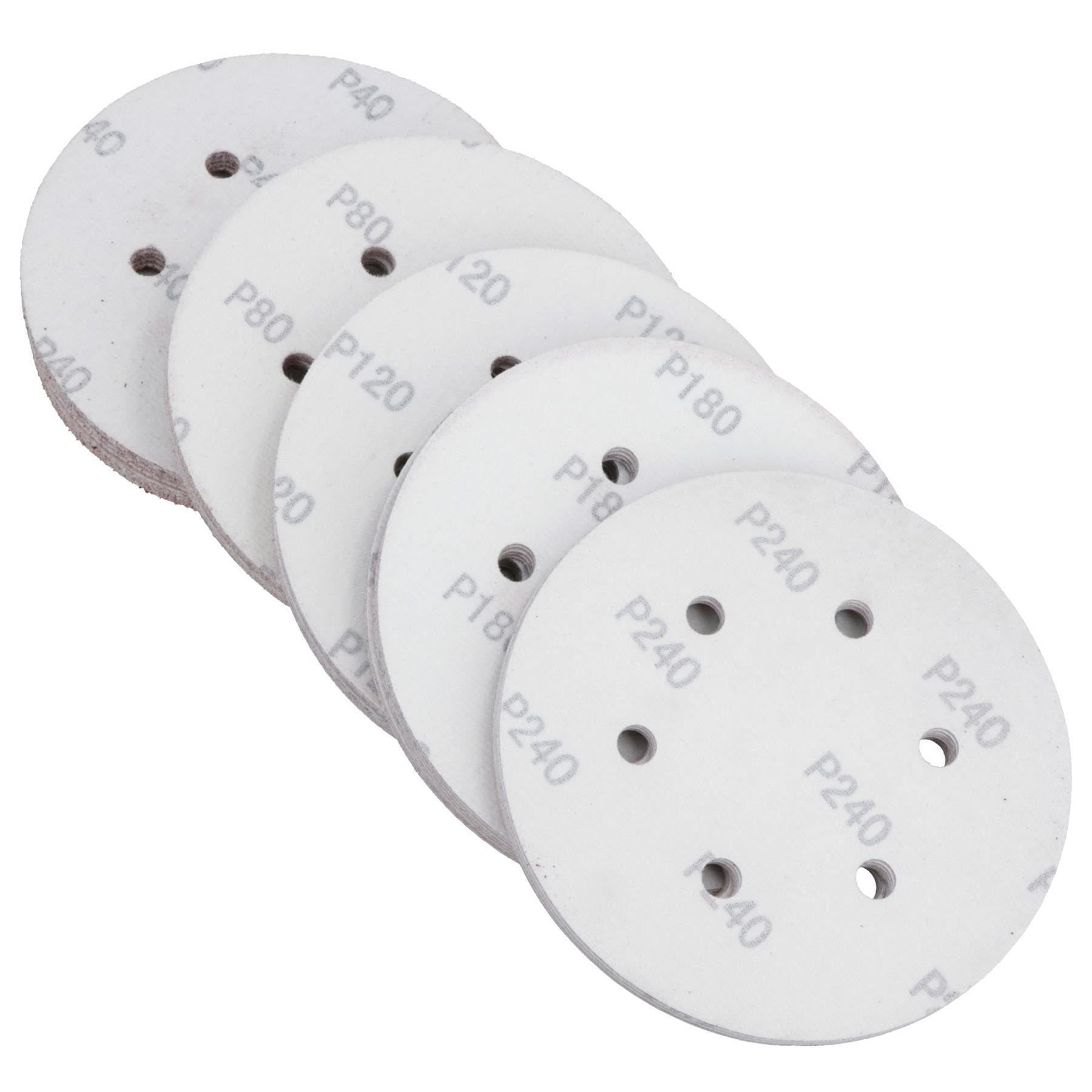 Discos de lija de grano mixto de 150 mm para lijadoras orbitales DA, 500 unidades