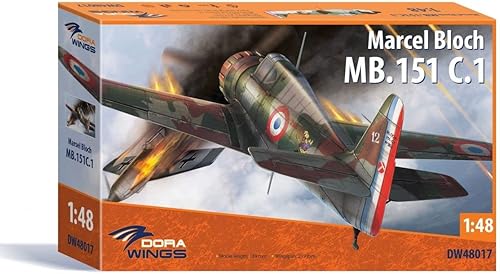 Escala 1/48 Marcel Bloch MB.151C.1 - Kit de construcción de modelos de plástico # DW48017