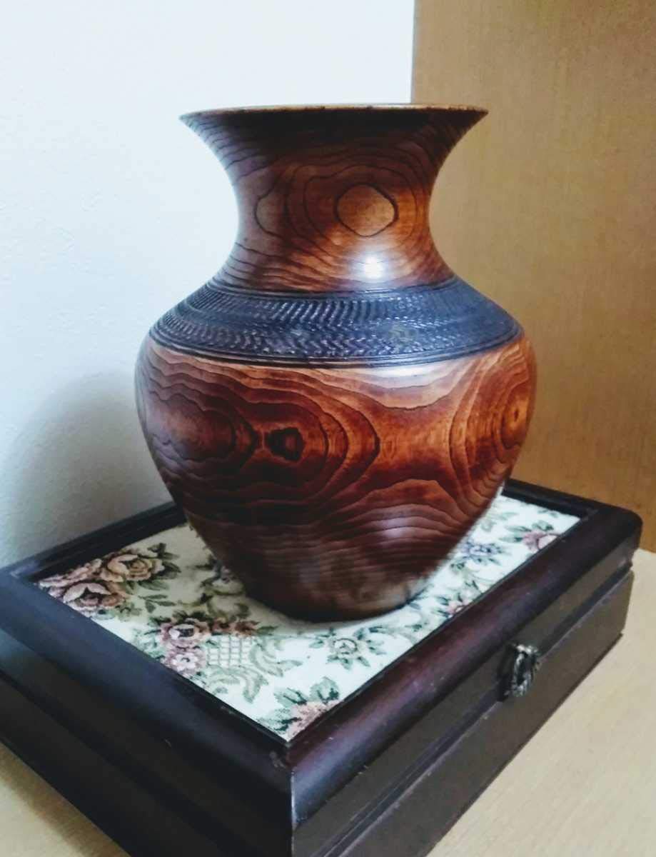 Amazon.co.jp: ！ 骨董品 美しい 木製 花瓶 ツボ つぼ 壷 壺 