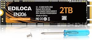 EDILOCA EN206 SSD 2TB M.2 2280 3D NANDフラッシュ搭載 SATA